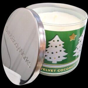 Bath & Body Works WHITE VELVET COCONUT 3-Wick Scented Candle